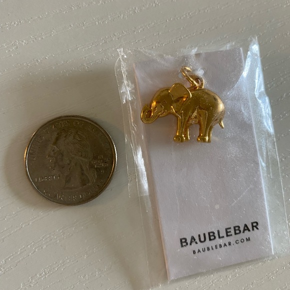 NWT Baublebar Gold elephant charm - Picture 1 of 1